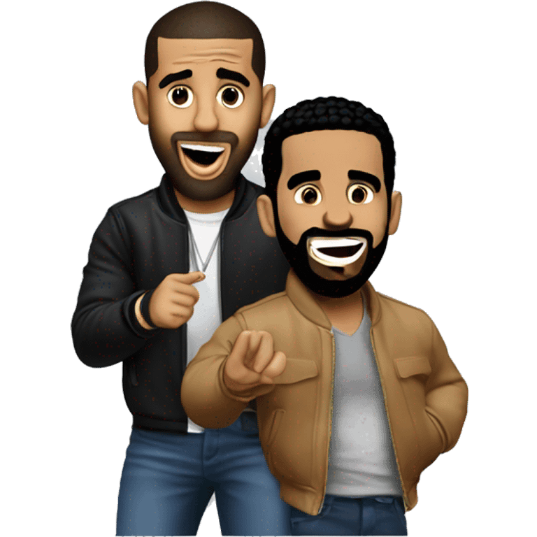 Diddy and drake going crazy  emoji