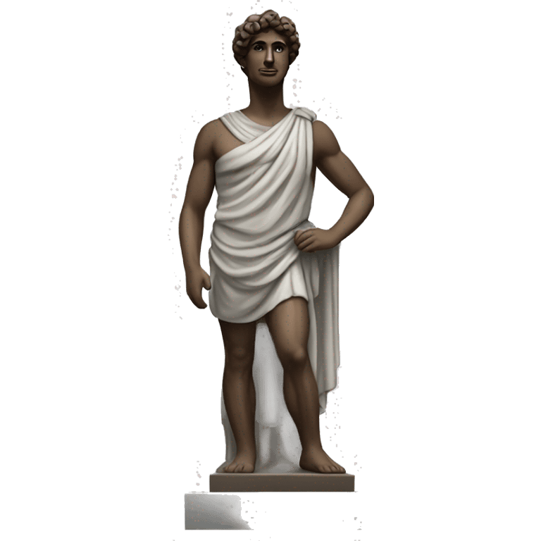 A Greek statue as a human emoji