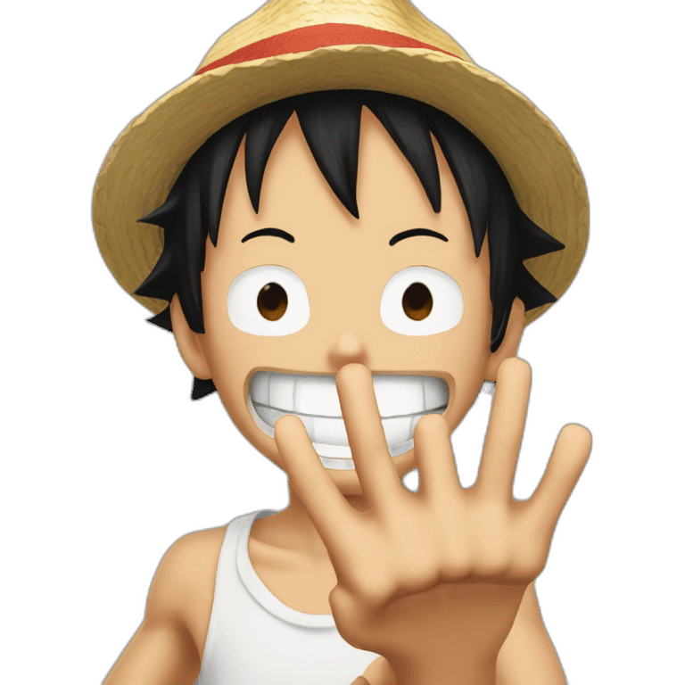 Luffy finger  emoji