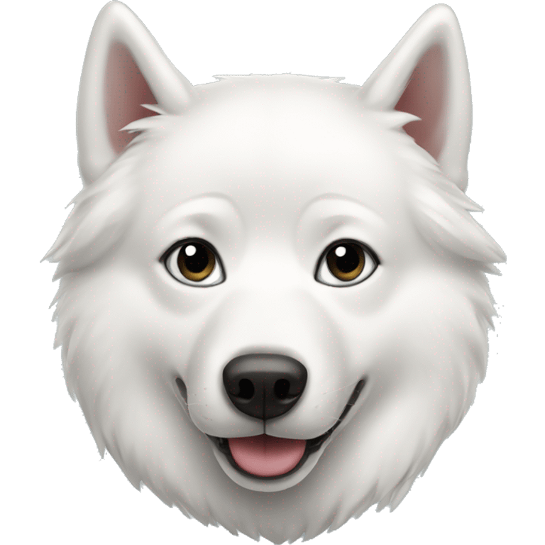 White Husky emoji