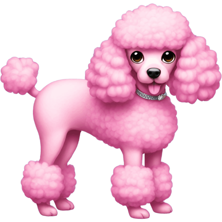 pink poodle full body emoji