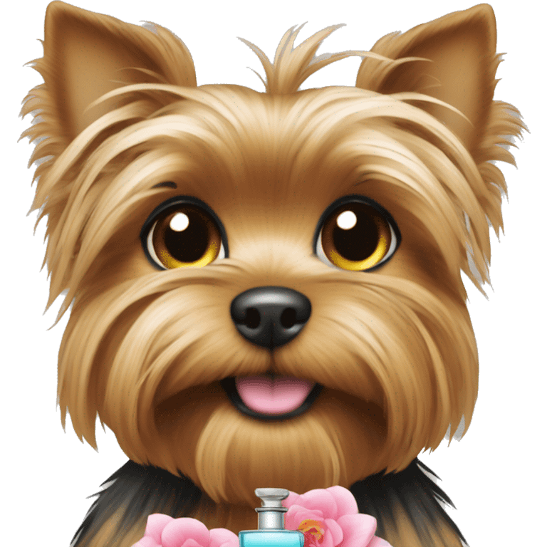 A yorki holding perfume emoji