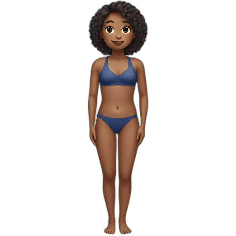 Girl in a swimsuit emoji