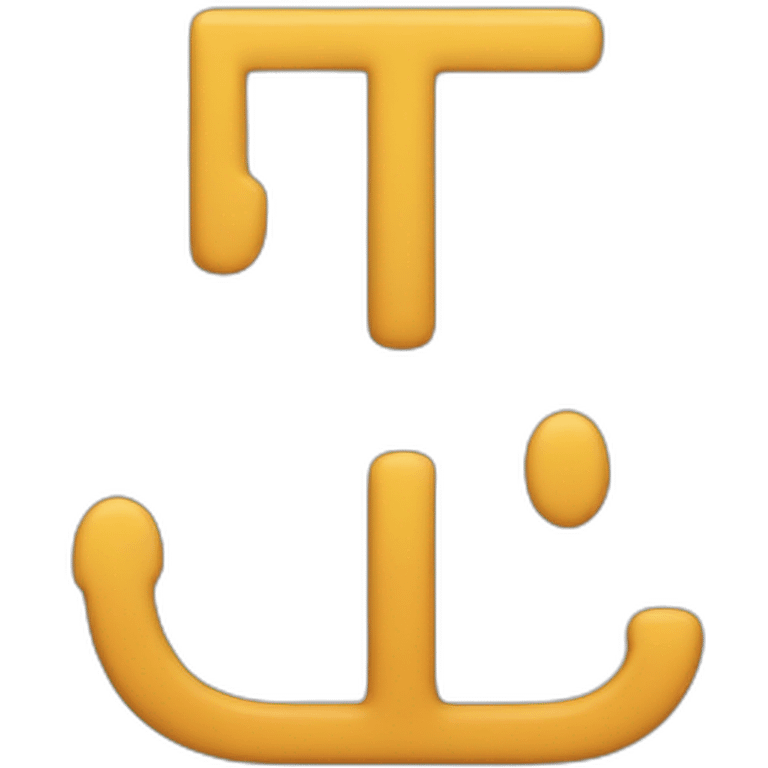 letters T, E and F all connected emoji