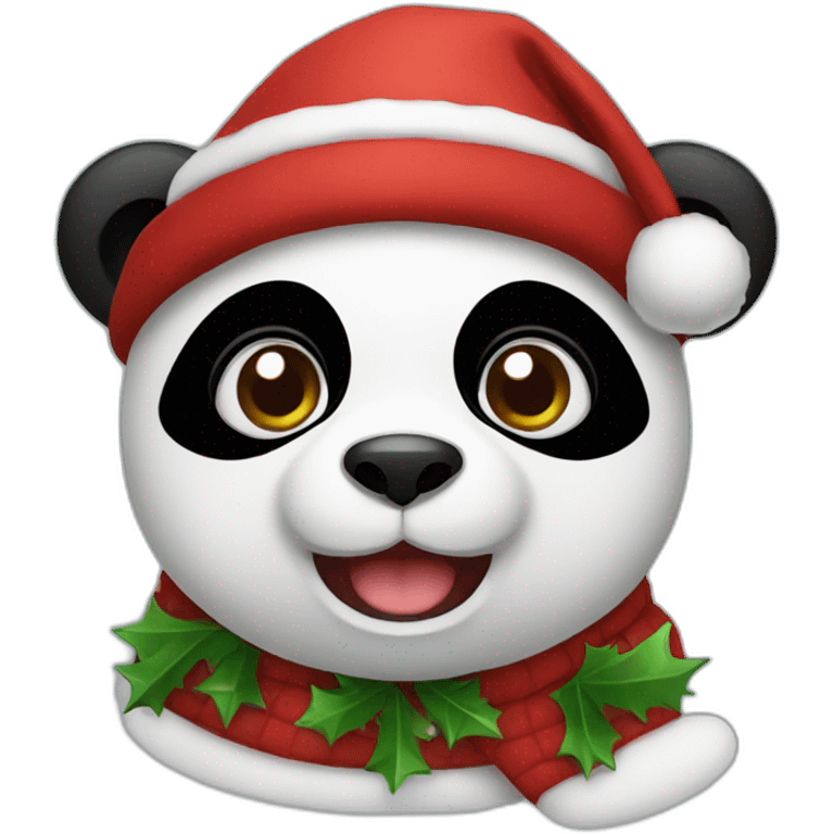 Christmas　Panda emoji