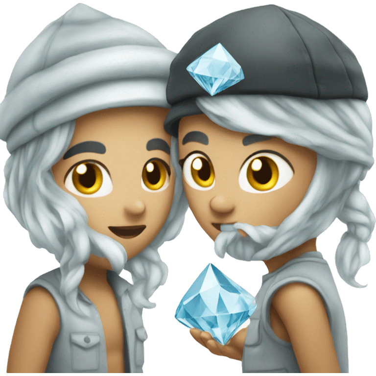 Diamond and r emoji