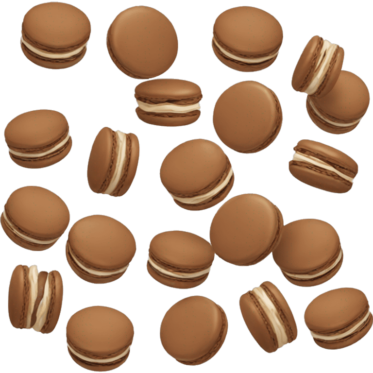 brown macarons emoji