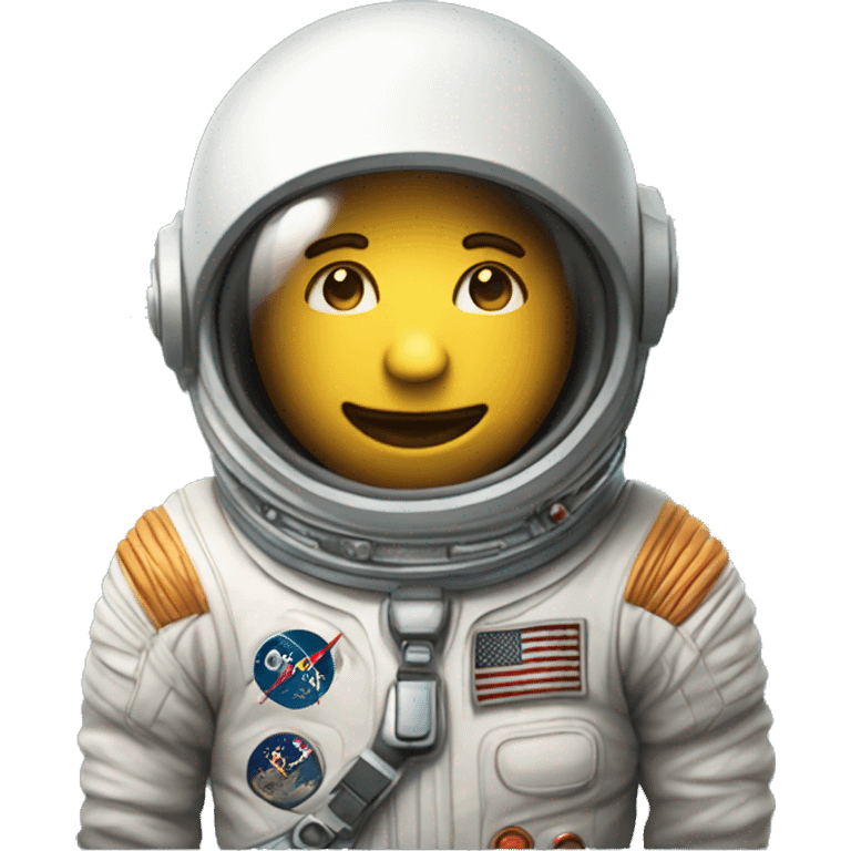 astronauta tomando sol emoji