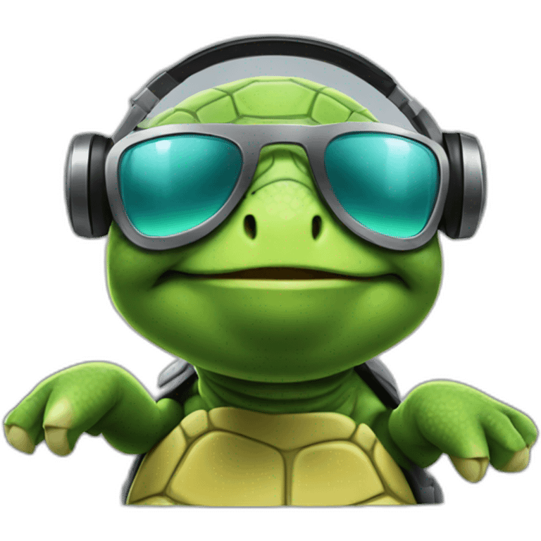 dj turtle emoji