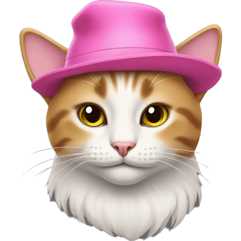 cat with pink hat emoji