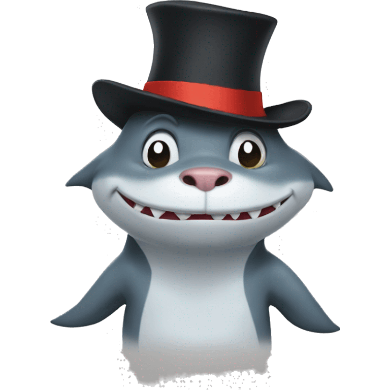 Shark hat rat flat cat in the hat emoji