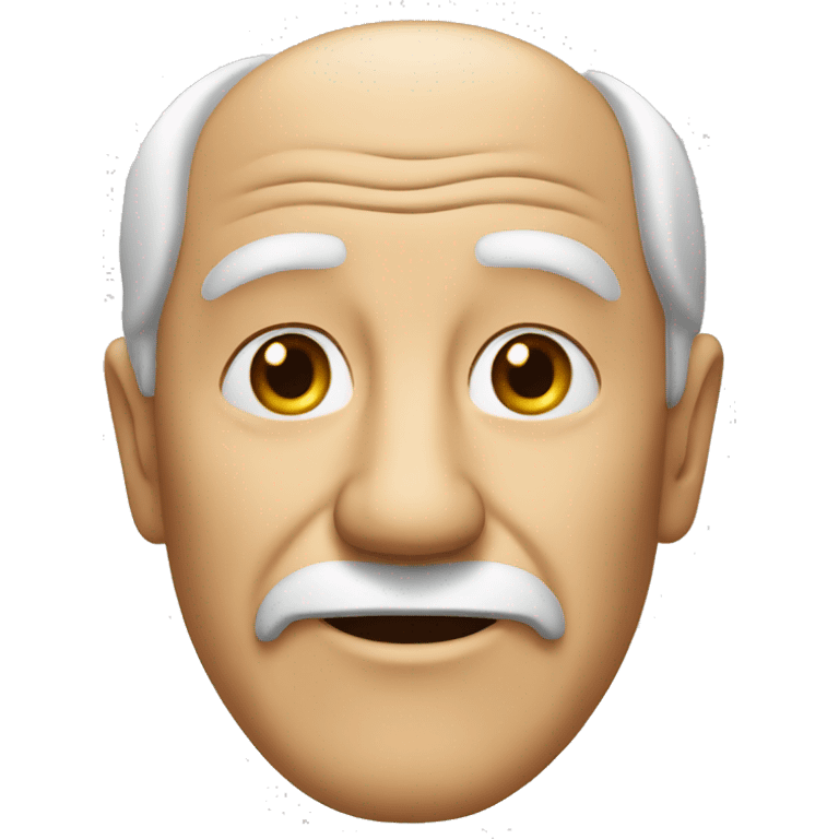 face of an old man emoji