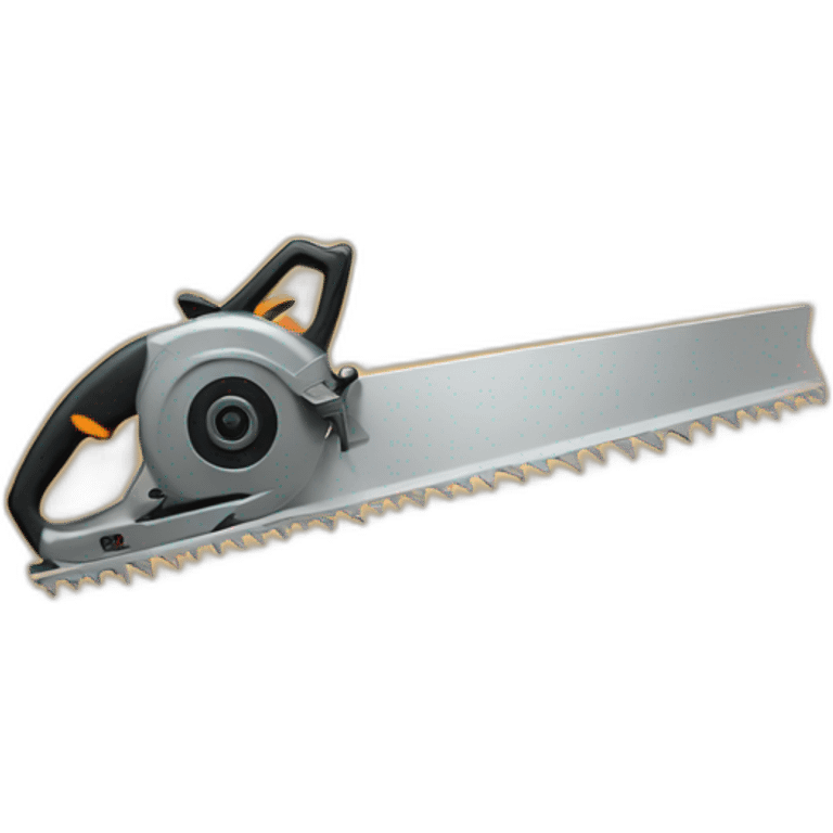 The saw cuts the board emoji