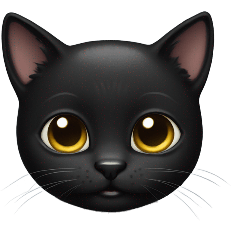 A little black kitty emoji