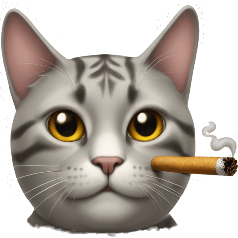 Cat smoking emoji