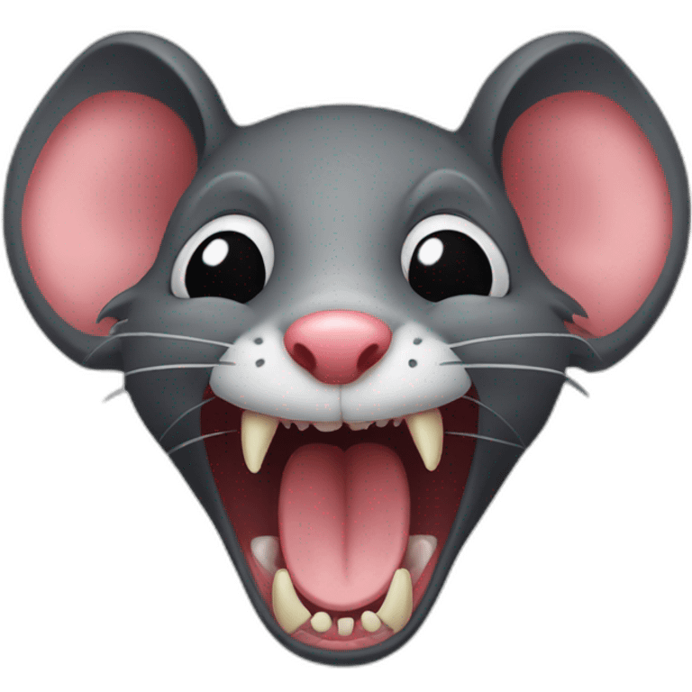 sumatran rat with vampire teeth emoji