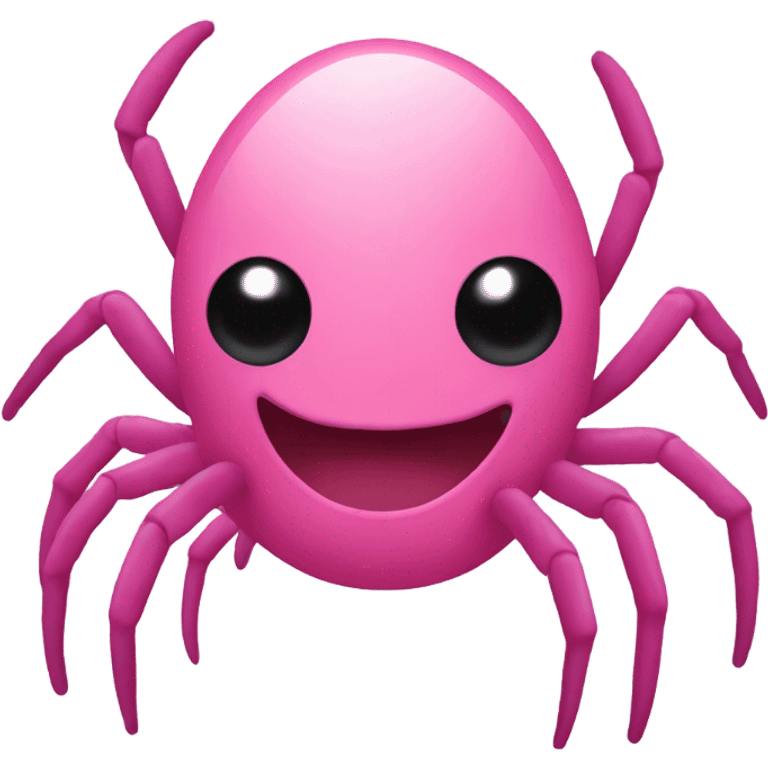 a pink spider poop emoji emoji