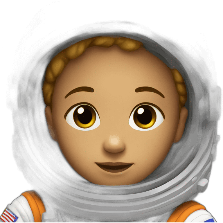 newborn in astronaut costume emoji