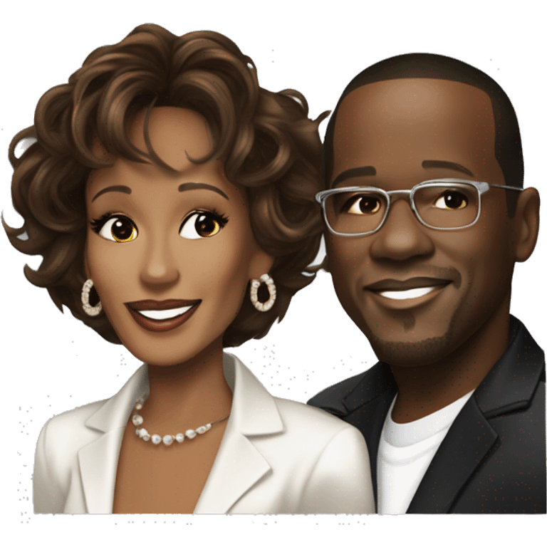 Bobby brown and Whitney Houston  emoji