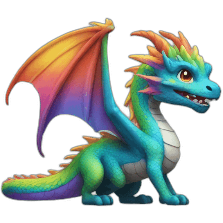 rainbow dragon emoji