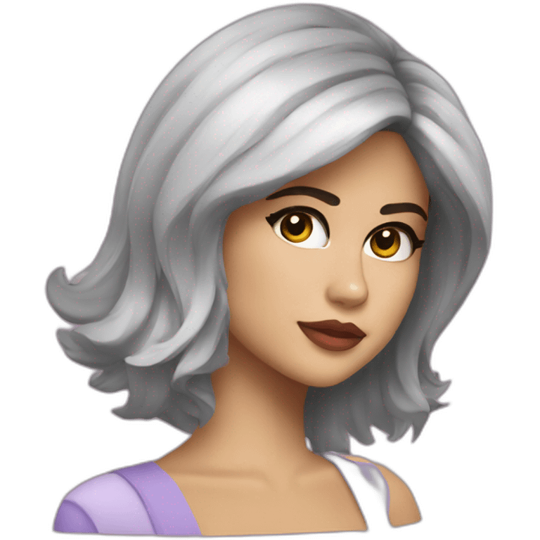 selena gomez with halo emoji