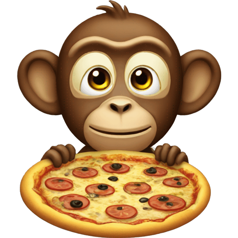 Monkey banana pizza emoji