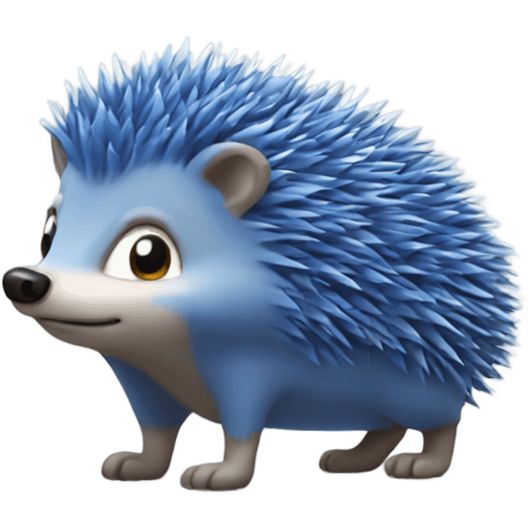 Blue hedgehog emoji