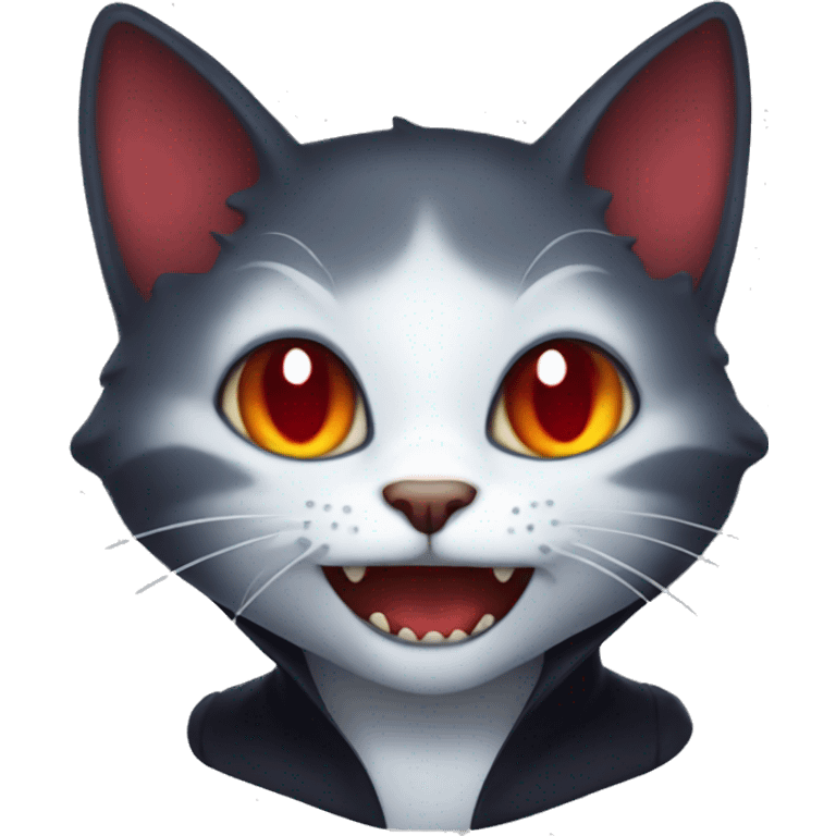 Vampire cat emoji