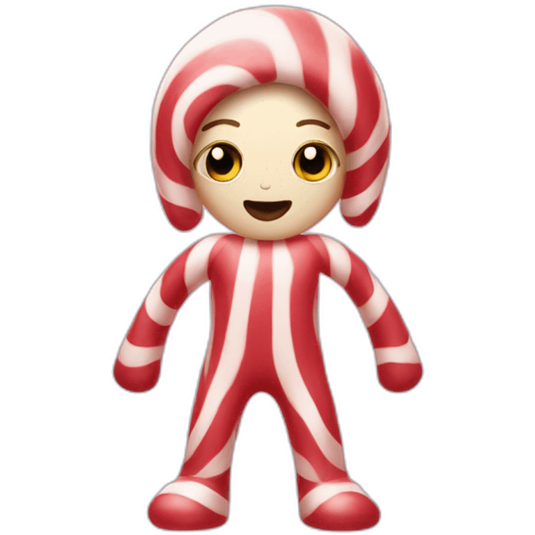 peppermint with eyes legs and hands emoji