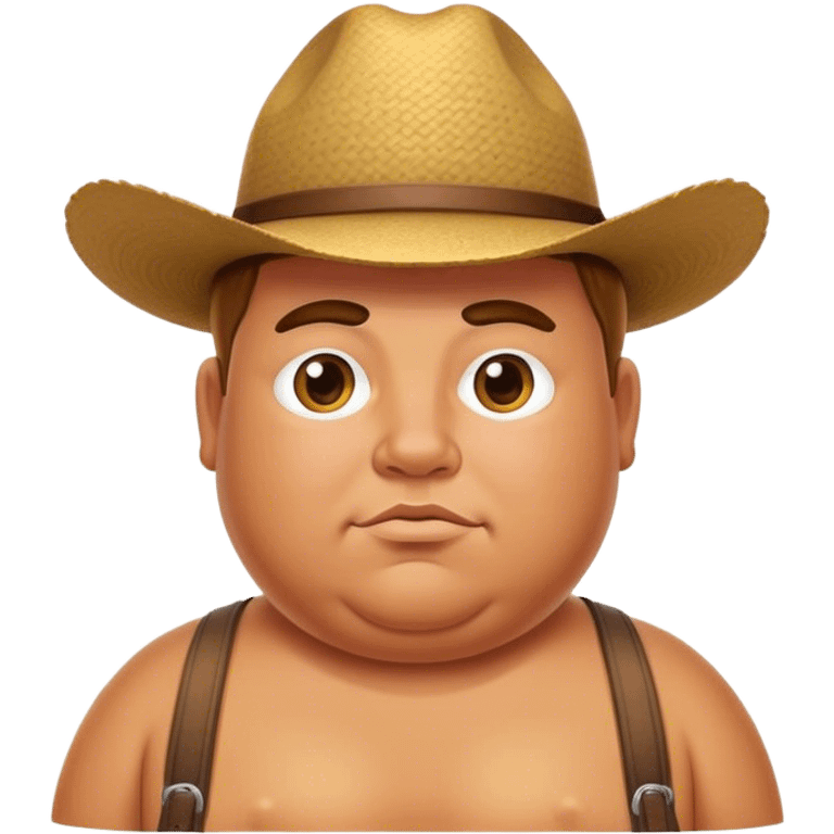 Fat country boy emoji