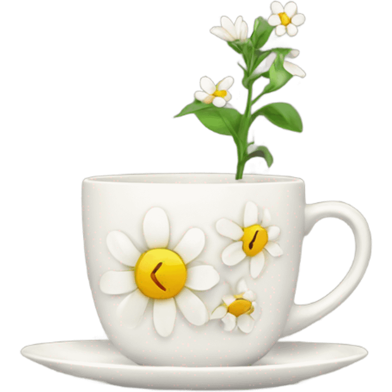 Flower cup of tea emoji