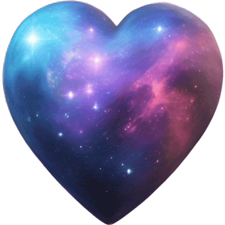 galaxy in 3d heart emoji