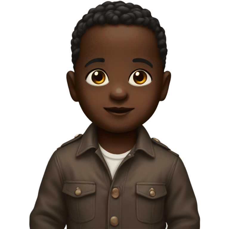 handsome dark-skinned baby portrait emoji