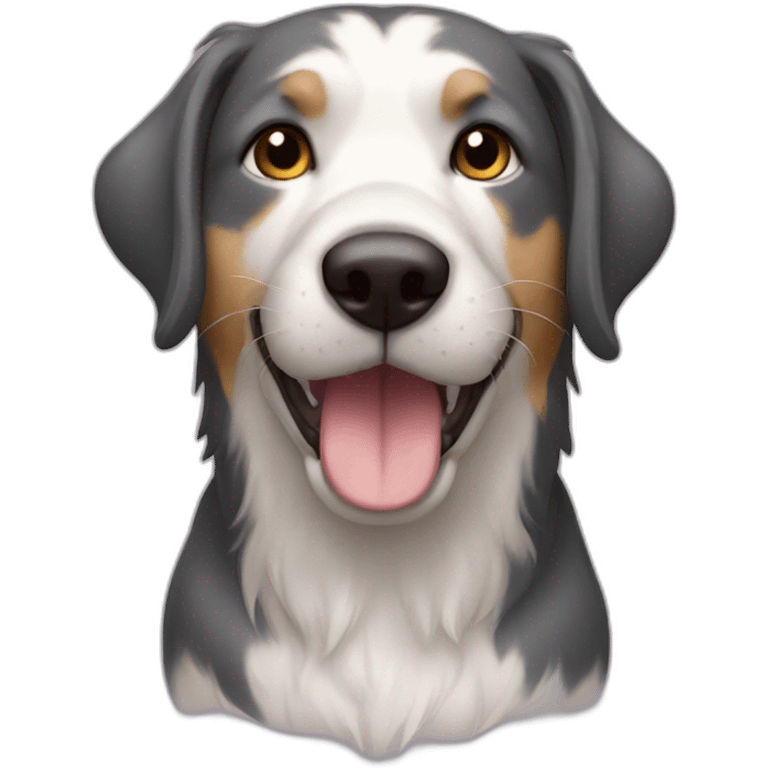 Chat sur chien emoji