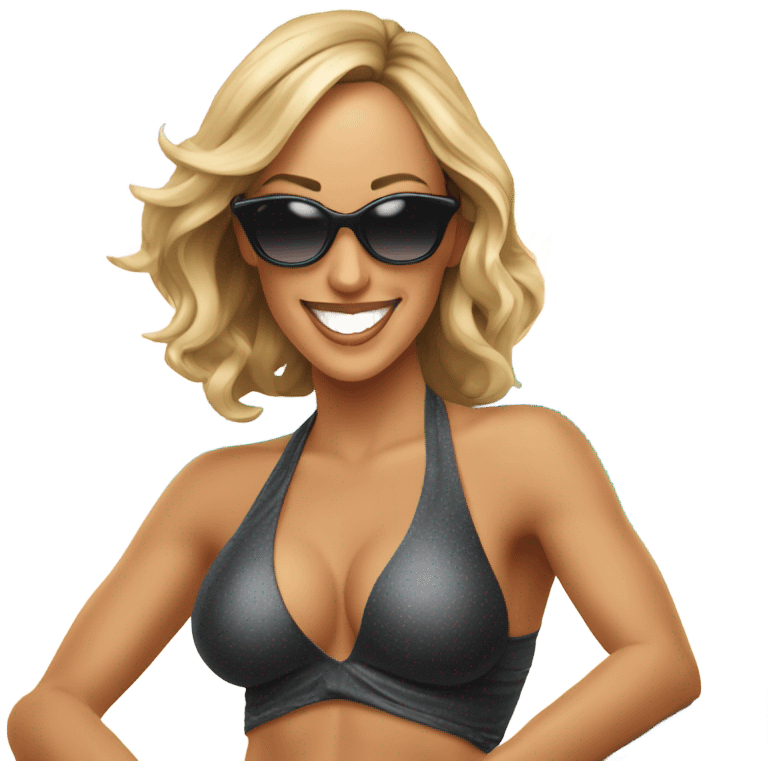 brandi love sitting on beach emoji