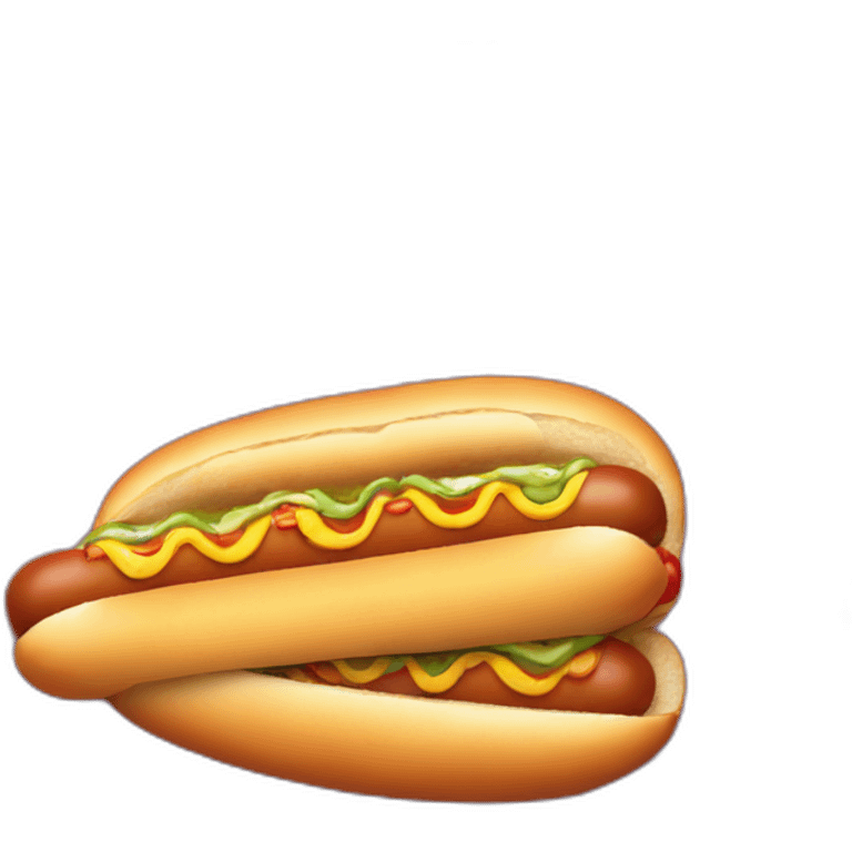 swag hot hot  dog emoji