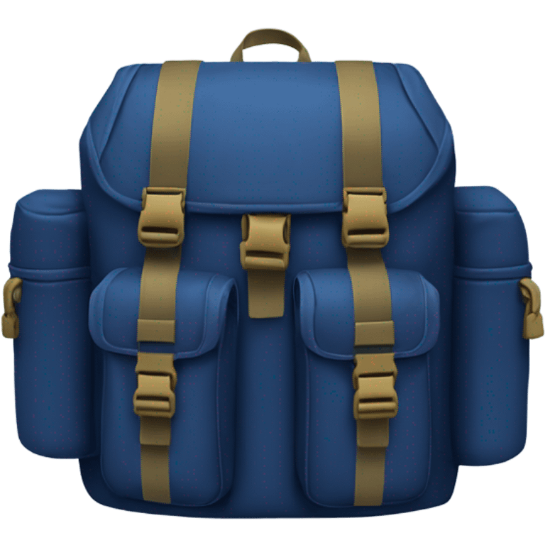 Dark blue tactical backpack  emoji