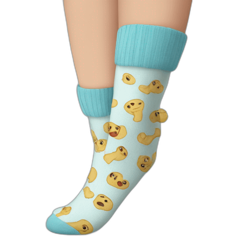 Sock on feet emoji