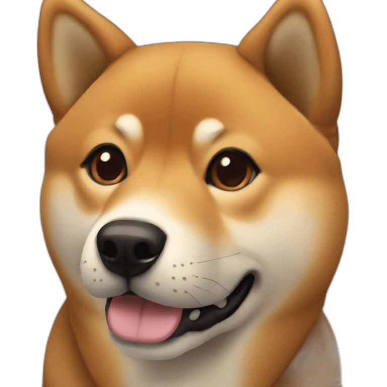 Black and tanned Shiba inu emoji