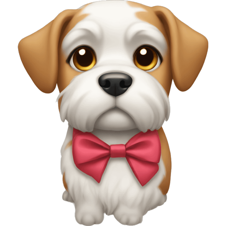 Dog with bow emoji