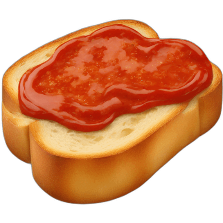 Tomato sauce toast emoji