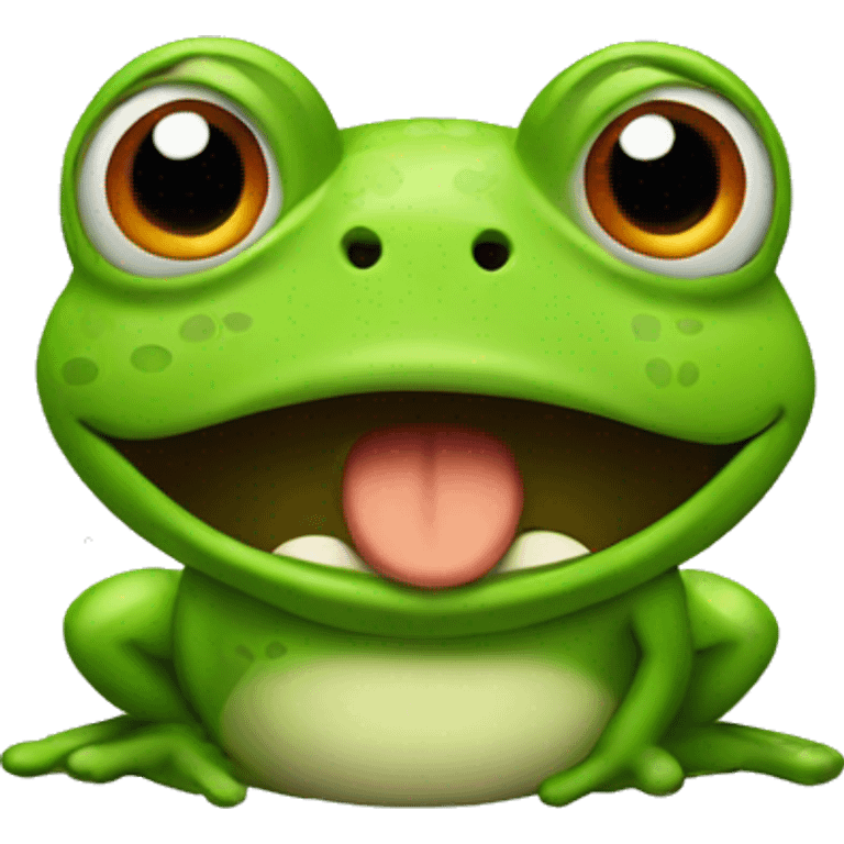 Angry frog emoji