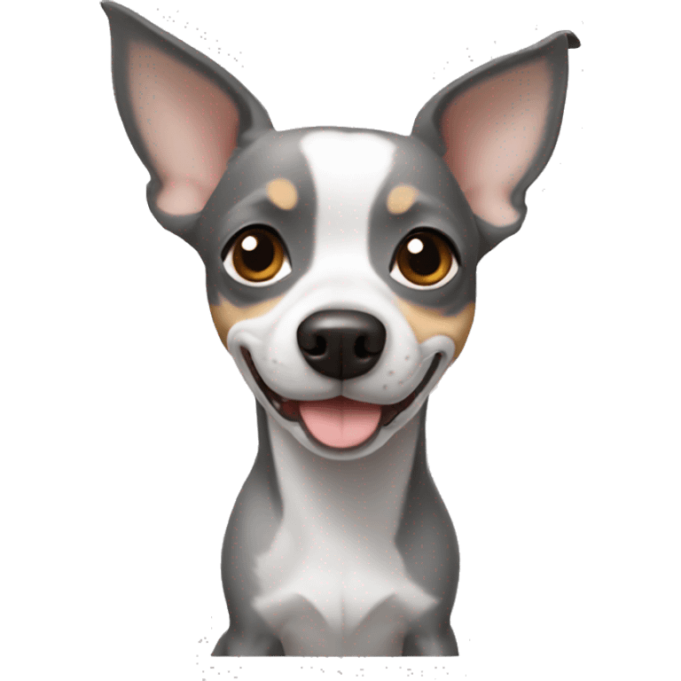 dog grey Chihuahua jack russell emoji