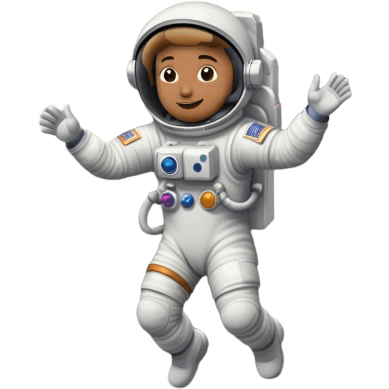 Astronaut on the Moon dancing emoji