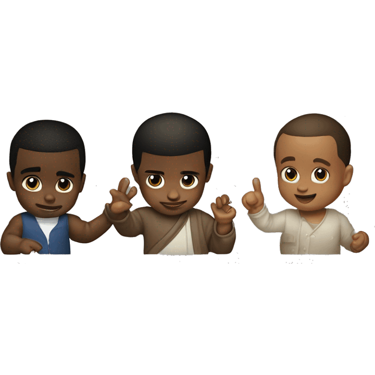 P Diddy will baby in his hand and baby on the other hand ￼ emoji