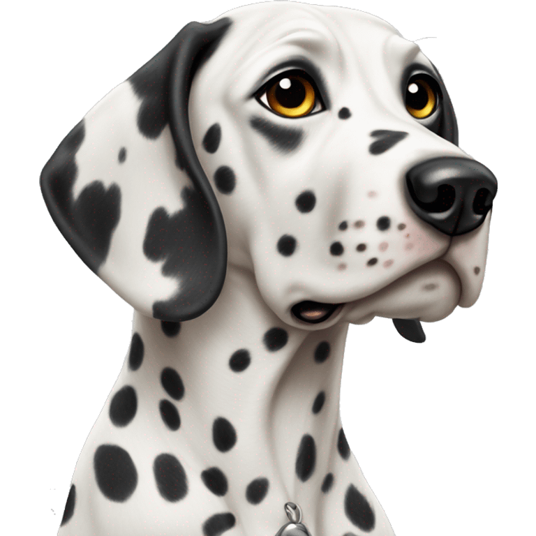 Dalmatian dog  portrait close-up emoji