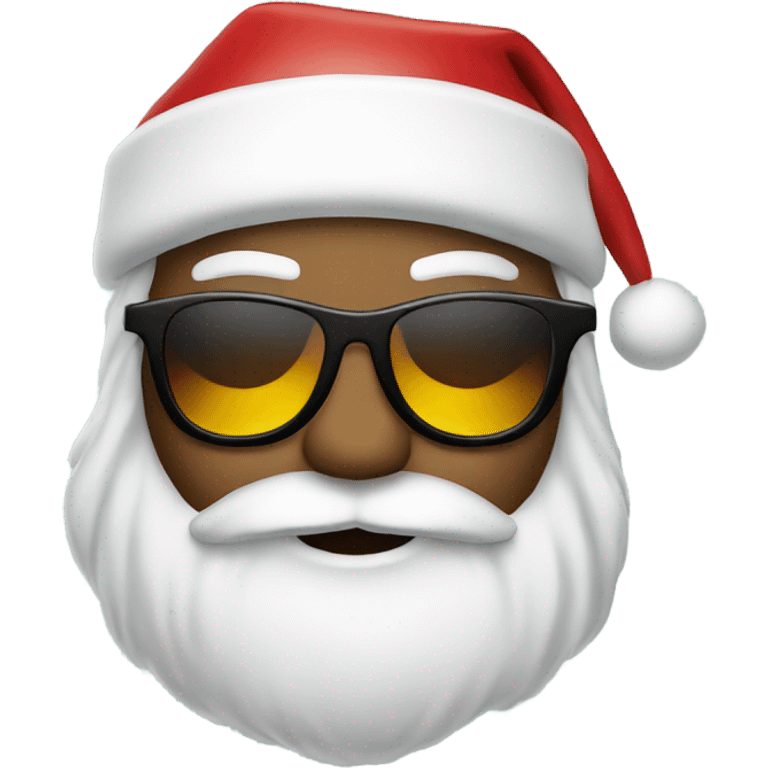 Santa with sunglasses emoji