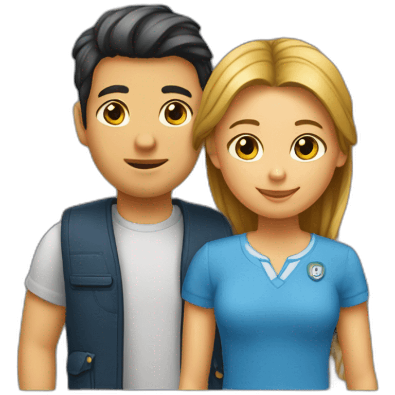 Un garçon et une fille  emoji