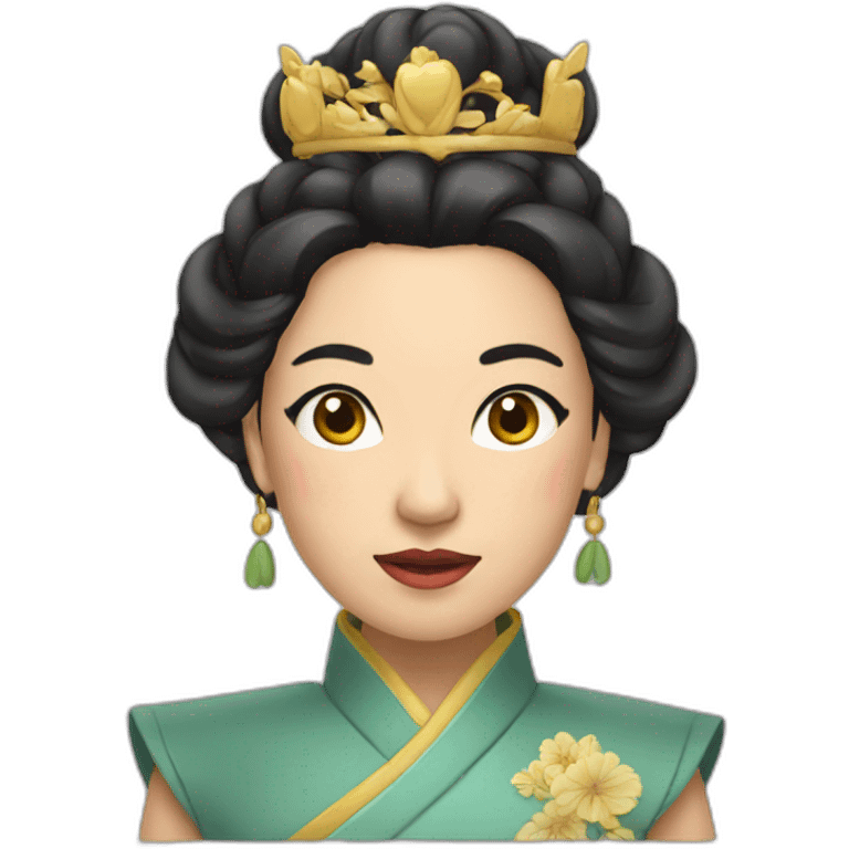 Asian queen emoji