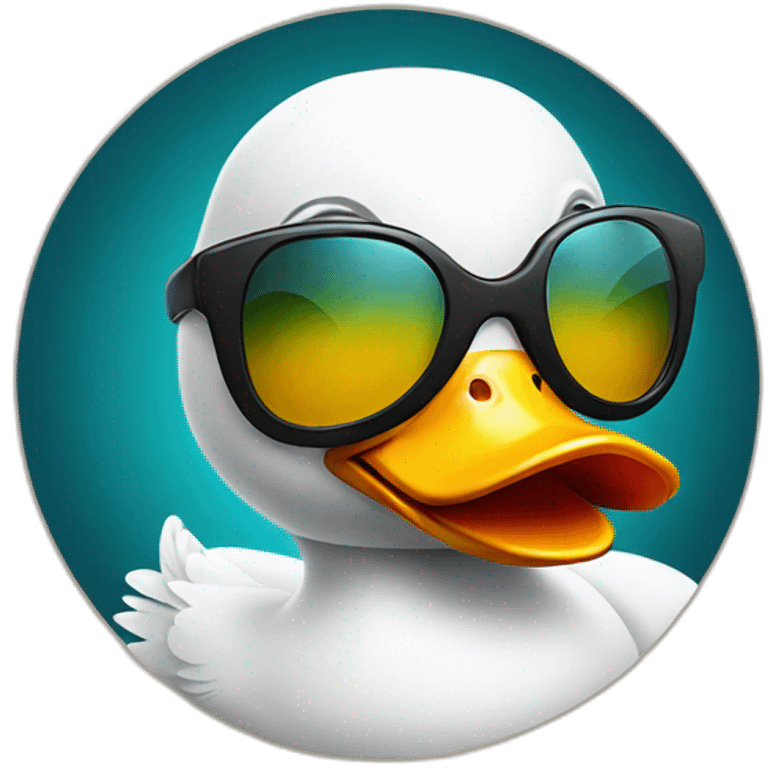 duck with sun glasses emoji